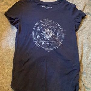 Aeropostale tee, large, navy blue.